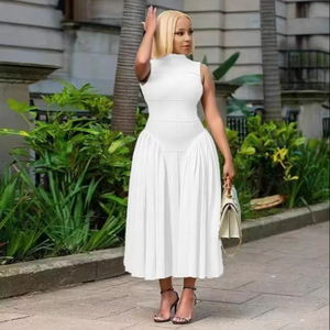 white christmas dresses Back in Stock] Square Neck Romanticist Dress in Organic Cotton Crepe – The  Array main image 0