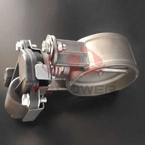 Vana ayarlanabilir egzoz çift Downpipe iniş borusu ile paslanmaz çelik egzoz vana kontrol kiti - Product Image 5