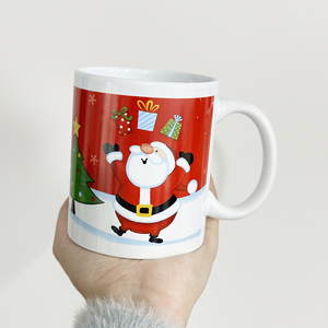 <span class=keywords><strong>Mug</strong></span> de Noël en céramique avec cuillère, bordure dorée électrolytique, tasse à eau, tasse à café, logo <span class=keywords><strong>personnalisé</strong></span>, personnalisable avec des images - Product Image 4