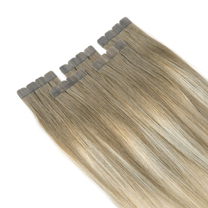 Extensions de cheveux naturels chinois Remy 100 % authentiques, à bandes adhésives, double épaisseur, sans perte, couleur claire, lisses, vente en gros - Product Image 1