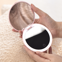 Miroir Intelligent à Caméra UV, Miroir de Maquillage de Voyage Éclairé pour le Test de Crème Solaire et la Protection de la Peau