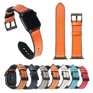 交換可能な革スマートウォッチバンドApple <span class=keywords><strong>Watch</strong></span> 1-10適合サイズ<span class=keywords><strong>38mm</strong></span> 40mm 42mm 44mm 45mm 45mm 45mm 49mmに対応 - Product Image 1