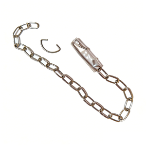 Chaîne de chasse d'eau robuste avec crochet et anneau pour réservoir de toilettes, accessoire de réparation universel - Product Image 2