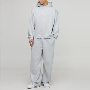 Chándal de Invierno para Hombre con Pedrería, Diseño Moderno, Ropa Deportiva Personalizada, Mangas Largas, Estilo Urbano, con Capucha, Color Sólido - Product Image 1