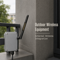 Antenne WiFi double bande 2,4 GHz 5,8 GHz en caoutchouc 9 dBi pour appareils de communication sans fil IoT