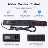 PDU de rack intelligent à commutation avec contrôle à distance par prise individuelle et surveillance de la charge en temps réel, pour fournisseurs IT professionnels