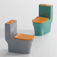 Haute qualité moderne avec des lignes water closet salle de bain porcelaine une pièce toilette couleur céramique cuvette de toilette