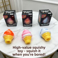 Jouet anti-stress souple en forme de sucette maltée pour la décompression et le soulagement progressif, à partir de 3 ans