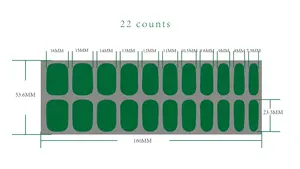 맞춤형 공장 공급 무독성 오래 지속되는 반 경화 UV 젤 네일 스티커