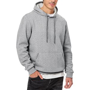 เสื้อสเวตเตอร์ลายกราฟิกมีฮู้ดแบบสวมหัวของผู้ชาย2024 2025แขนยาวมีกระเป๋ารูดซิปไซส์ XL - Product Image 6