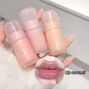 Huile à lèvres hydratante transparente 6 couleurs, essence hydratante transparente, brillant à lèvres GEGE BEAR, design rose, brillant à lèvres mignon - Product Image 3