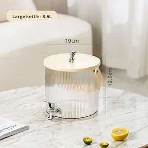 เหยือกน้ำเย็นสไตล์ญี่ปุ่นสุดหรูเหยือกน้ำสำหรับใช้ในครัวเรือนใหม่เหยือกเครื่องดื่มชาผลไม้ชุดปิกนิก - Product Image 6