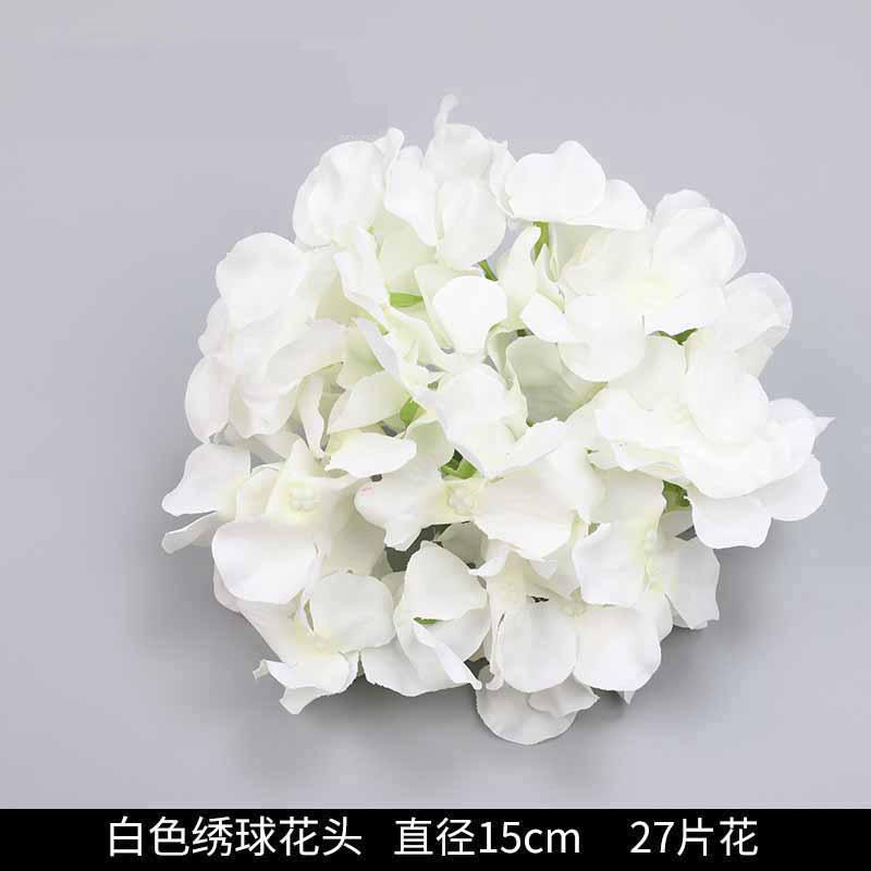 ผ้าขนแกะไฮเดรนเยียหัวสีขาว