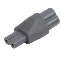 Adaptateur d'alimentation gris IEC 320 C6 à C7, convertisseur, connecteur en forme de 8 pour l'alimentation des petits appareils électroniques