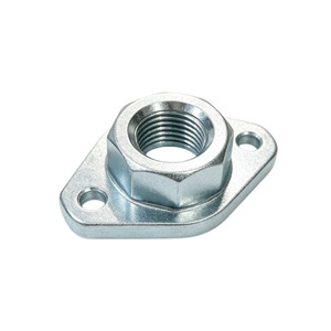 Écrou de soudure par projection personnalisé OEM avec projections de soudure, écrou à bride usiné CNC, en acier au carbone zingué, pour soudage par points, pièces CNC - Product Image 6