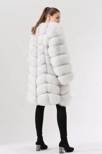 QIUCHEN- QC1885 Nuova Collezione Cappotto in Vera <span class=keywords><strong>Pelliccia</strong></span> di Volpe di Alta Qualità, Lunghezza 90cm, Giacca Invernale Calda da Donna - Product Image 4
