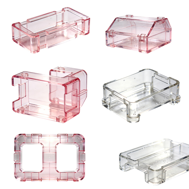 Custom Injection Moulded Electronic Plastic Components OEM Clear PC Transparent Instrument Module Protective Housing Parts