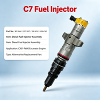 Inyector de Combustible Diésel C7 387-9441 557-7627 10R-4761 10R-4762, Inyector de Repuesto para Motor de Excavadora CX31-P600
