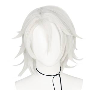 Perruque droite de cosplay Uzui Tengen, marron clair, dentelle blanche et rouge, <span class=keywords><strong>cheveux</strong></span> synthétiques longs avec tresses, costume d'anime pour fête d'Halloween - Product Image 2