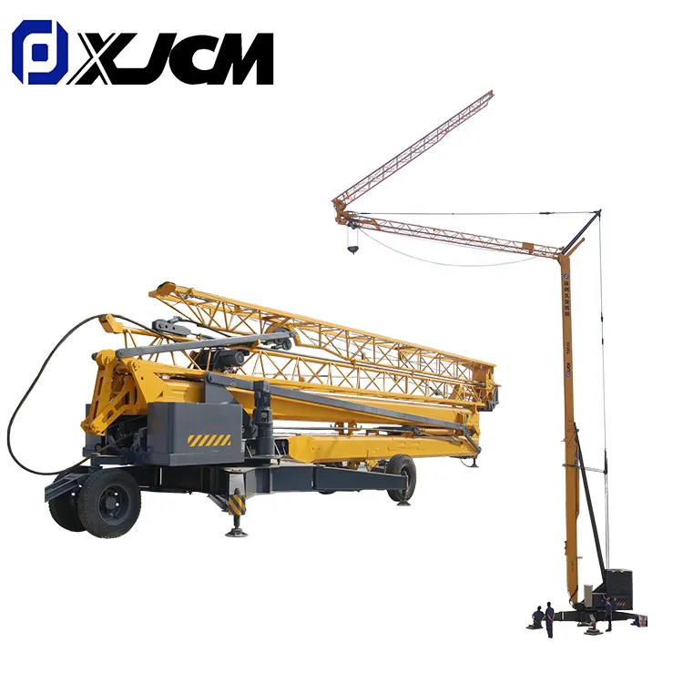 2 ton torre guindaste hidráulico Mini Mobile Tower Crane para construção