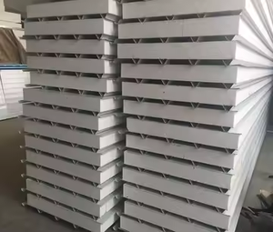 Panneaux sandwich Pu Pir Eps Panneaux de chambre froide Panneau de toit mural sandwich de 3m <span class=keywords><strong>Isolation</strong></span> thermique de bâtiment de chambre froide - Product Image 5