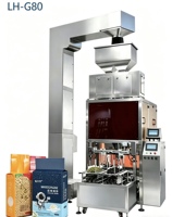 Machine d'emballage entièrement automatique à huit postes pour le comptage et l'emballage de sachets de comprimés, comprimés enrobés, capsules, graines, noix et boules surgelées