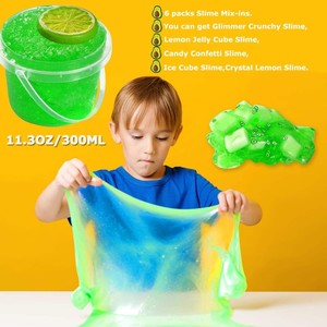 JITENG Wholesale Customize Non-toxic Slime rainbow Colorful Crystal Slime Kit Complete Crystal Cupcake Slime Kit ASMR - Product Image 3