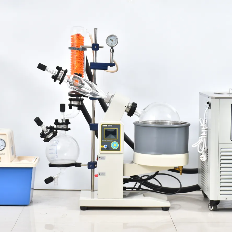 Kimya Alembic laboratuvar damıtma anahtar teslimi kurulum kimyasal vakum alkol Lab damıtma aparatı alkol