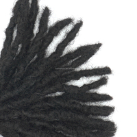 KAMA Hair Interlock Loc Extension Cabello humano 100% Extensiones de rastas reales permanentes hechas a mano para mujeres/hombres/niños se pueden teñir