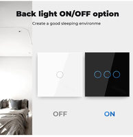 Interrupteur mural tactile intelligent à panneau en verre avec protection contre les surcharges et relais magnétique ZigBee 110-240V pour l'UE, vente en gros OCY