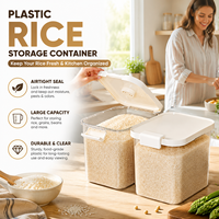 Original Food-grade Plastic Rice Storage Container Home Use Nordic Style Kitchen Insect-Proof Moisture-Proof Sealed Large