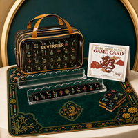 Ensemble de Mahjong Américain Classique 2026 – Tuiles Acryliques 3 Couches Motif Oriental Doré – Cadeau – Vente en Gros – Prêt à Expédier – En Stock – Livraison Rapide