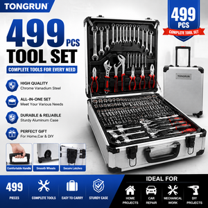 Ensemble de 499 pièces pour la réparation de matériel domestique et automobile, boîte à <span class=keywords><strong>outils</strong></span> de réparation automobile, <span class=keywords><strong>valise</strong></span> à <span class=keywords><strong>outils</strong></span> de réparation automobile - Product Image 1