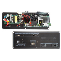 Papan Penguat Daya Speaker Portabel untuk Tari Persegi, Karaoke Luar Ruangan, dan Kotak Troli untuk Baterai 12V 220V DSP Sound