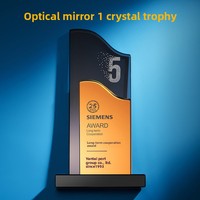 Trofeos de Cristal Personalizados de Alta Gama, Medallas Elegantes para Premios, Competiciones, Placas Corporativas Grabadas para Aniversarios, Impresas a Color