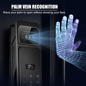 Serrure de Porte intelligente กล้องไฟฟ้าพื้นผิวโค้งล็อคประตูดิจิตอลพร้อม<span class=keywords><strong>รีโมท</strong></span>คอนโทรล - Product Image 2