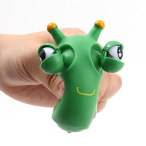 Buffo bulbo oculare Burst Squeeze Toy Green Eye Caterpillar Pinch Toys per <span class=keywords><strong>adulti</strong></span> bambini Stress sollievo Fidget creativo giocattolo di decompressione - Product Image 4