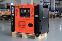 Groupe électrogène diesel portable 5kW 5kVA 10kW insonorisé monophasé avec démarrage automatique et ATS compatible, compatible GPL, essence et gaz naturel