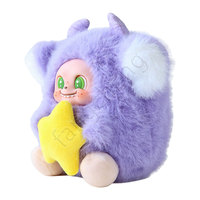Boneka Gantungan Kunci Kambing Bintang Berbulu Warna-warni Lucu, Mainan Kotak Misteri, Hadiah Bola Kapsul untuk Mesin Gachapon dengan ukuran 100-120mm