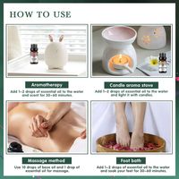 Ensemble d'huiles essentielles 100% pures et naturelles de lavande, d'arbre à thé et d'eucalyptus, avec étiquette personnalisée, pour le soin du corps, l'aromathérapie et les massages pour femmes.
