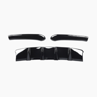 Diffuseurs d'angle de pare-chocs arrière ABS noir brillant pour SEAT Leon Cupra ST Estate MK3 5 5F 2017 2019