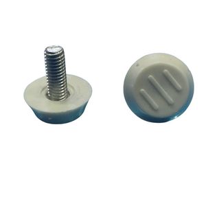 White <b>Adjustable</b> Furniture Feet 6x14 Plastic Minimalist Design Easy Installation For <b>Table</b> Chair Sofa Support - Product Image 4