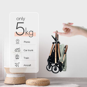 Cochecito de Bebé Plegable Automático de Nuevo Diseño, Cochecito Ligero, Cochecito de Viaje con Certificado EN 1888 - Product Image 6