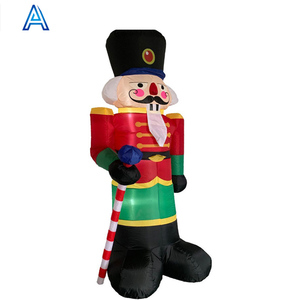 Fabricant personnaliser énorme grand grand gonflable Noël Père Noël <span class=keywords><strong>garde</strong></span> de sécurité <span class=keywords><strong>garde</strong></span> du corps homme modèle - Product Image 1