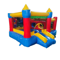 Château gonflable Delilai pour fêtes en plein air, location, couleur personnalisée, structure de saut gonflable en PVC 2,8x3m, 4 personnes, installation facile