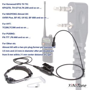 Cou gorge micro casque U94 PTT Baofeng Kenwood HYT TYT talkie-walkie gorge contrôlée réduction du bruit ensemble d'écouteurs - Product Image 6