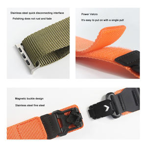 Win-Win fibbia magnetica intrecciata in Nylon lavorato a mano cinturino per Apple Watch Ultra 2 Band 49mm per Iwatch serie 10 42mm 46mm - Product Image 3