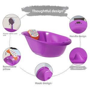 Set <span class=keywords><strong>Vaschetta</strong></span> <span class=keywords><strong>da</strong></span> <span class=keywords><strong>Bagno</strong></span> <span class=keywords><strong>per</strong></span> Neonati in Plastica Antiscivolo <span class=keywords><strong>per</strong></span> Posizione Seduta e Sdraiata - Product Image 3