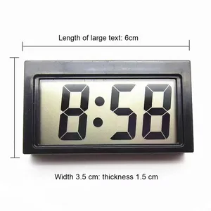 นาฬิกาดิจิตอลติดรถยนต์ จอแสดงผลขนาดใหญ่ ดีไซน์เรียบง่าย ใช้ในบ้าน โรงเรียน หรือเดินทาง ใช้ระบบควอตซ์ - Product Image 2