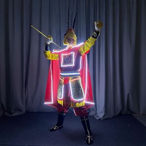 Richshining the Monkey King LED Cosplay Suits 'Journey to the West' Drama Trajes de actuación en escenario para <span class=keywords><strong>fiesta</strong></span> de Halloween - Product Image 2